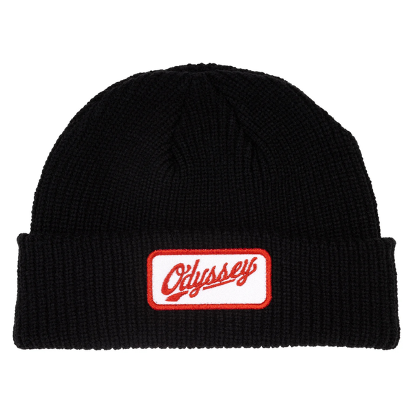 Odyssey Slugger Patch Cable Beanie Black BMX Beanies