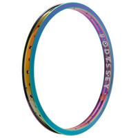Odyssey Hazard Lite Rim Oil Slick 40th Anniversary Limited Edition BMX Jet Fuel Rim