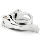Ride Out Supply Quick Release Seat Post Clamp silver Big BMX Clamps
