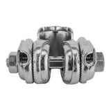 Railed Seat Guts BMX Post Guts silver chrome