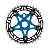 SE Alloy Chainring and Spider BMX Sprocket blue