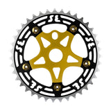 SE Alloy Chainring and Spider BMX Sprocket gold