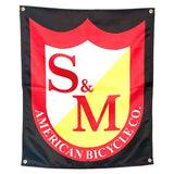 S&M Shield Fabric Banner BMX Banners
