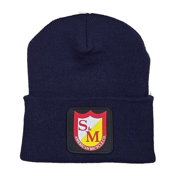 S&M Dense Cuffed Beanie Navy Blue BMX Beanies