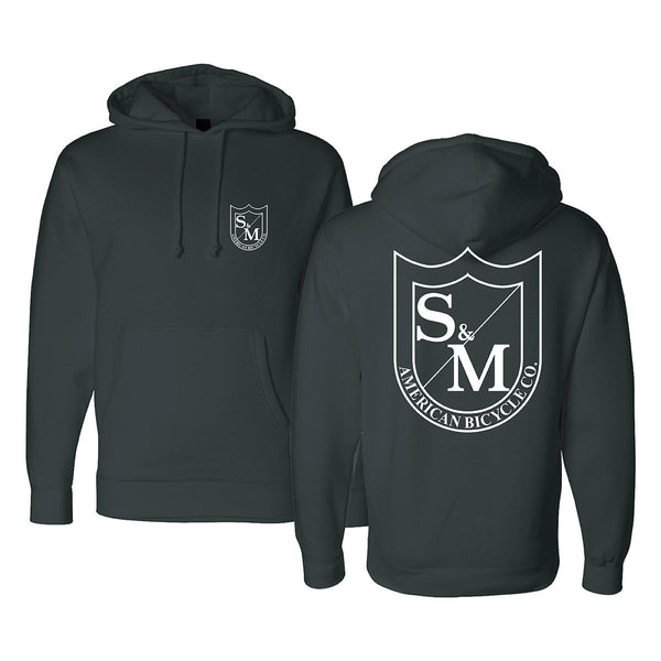 S&M Two Shield Pullover Hoodie black BMX Hoodies