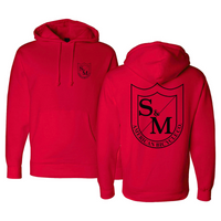 S&M Two Shield Pullover Hoodie Red BMX Hoodies