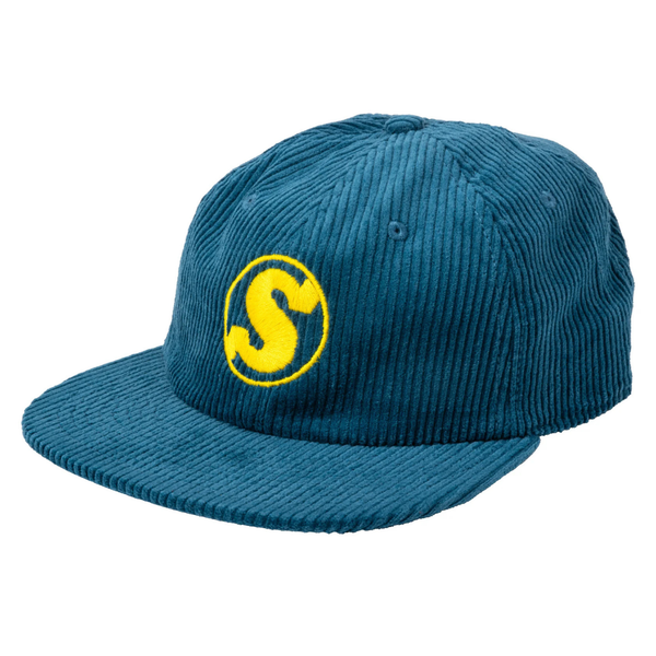 Sunday Badge Corduroy Hat Atlantic Green BMX Cap