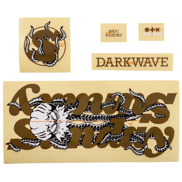 Sunday Darkwave Frame Octopus Decal Set Sticker Kit The Secret