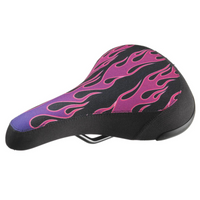 Sunday Flames Railed Cruiser Seat Big BMX Pinstripe Seats Saddle