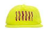 Sunday High Wave Nylon Snapback Hat Safety Green Yellow BMX Cap