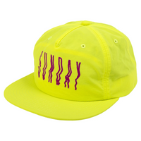 Sunday High Wave Nylon Snapback Hat Safety Green Yellow BMX Cap