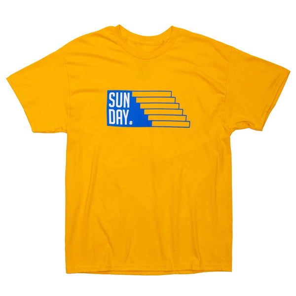 Sunday Stairs Shirt Gold BMX Tee