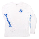 Sunday Star Map Long Sleeve Shirt White BMX Shirts Longsleeve Tee