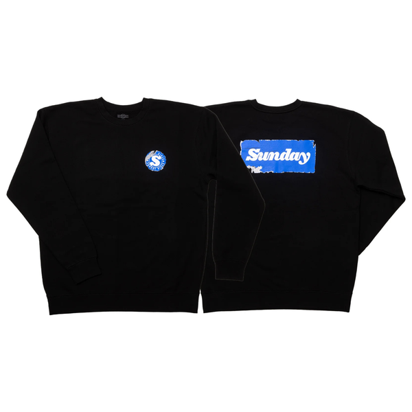 Sunday Sticker Crewneck Sweatshirt BMX Sweater