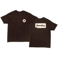 Sunday Sticker Shirt Brown BMX Tee