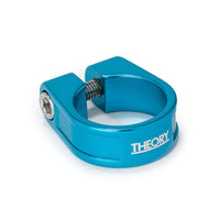 Theory Trusty Single Bolt Seat Post Clamp blue BMX Clamps