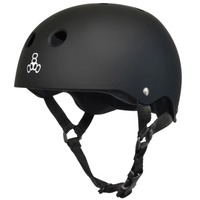 Triple 8 Sweatsaver Helmet Black White BMX Helmet