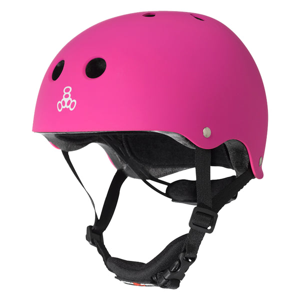 Triple 8 Kids Lil 8 Helmet Matte pink BMX Skate Helmets Youth