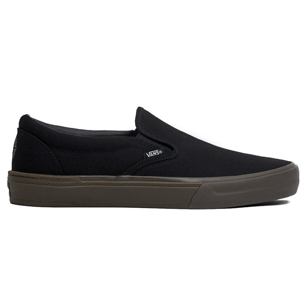 All black online slide on vans