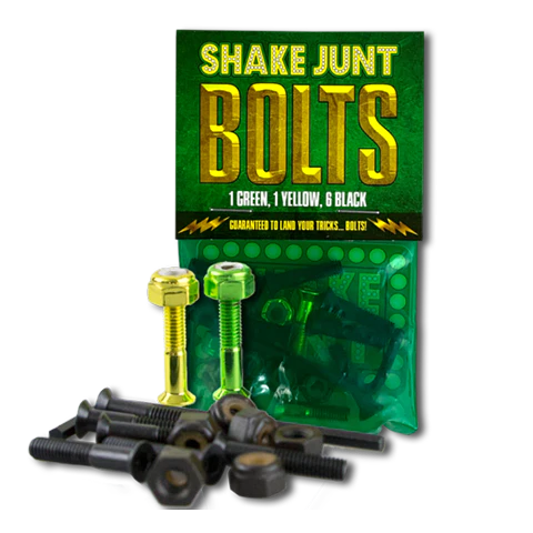 Shake Junt Bolts 1 Green, 1 Yellow, 6 Black