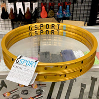Gsport Ribcage RIm anodized gold BMX Rims rib cage