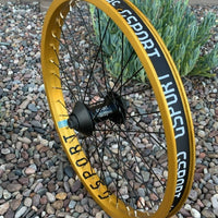 Gsport Elite Front Wheel anodized gold BMX Wheels