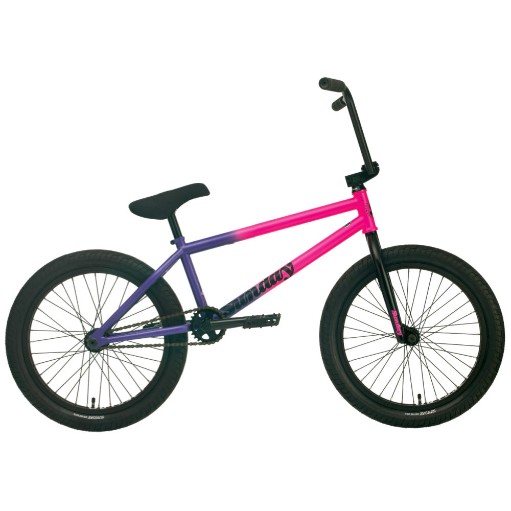 2022 Sunday Street Sweeper Bike Matte Hot Pink x Grape Fade BMX Bikes – The  Secret BMX Shop