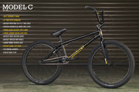 2023 Sunday Model C 24" Bike Gloss Black BMX Cruiser Bikes