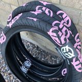 Federal Command LP Tire black pink stencil logos BMX Tires