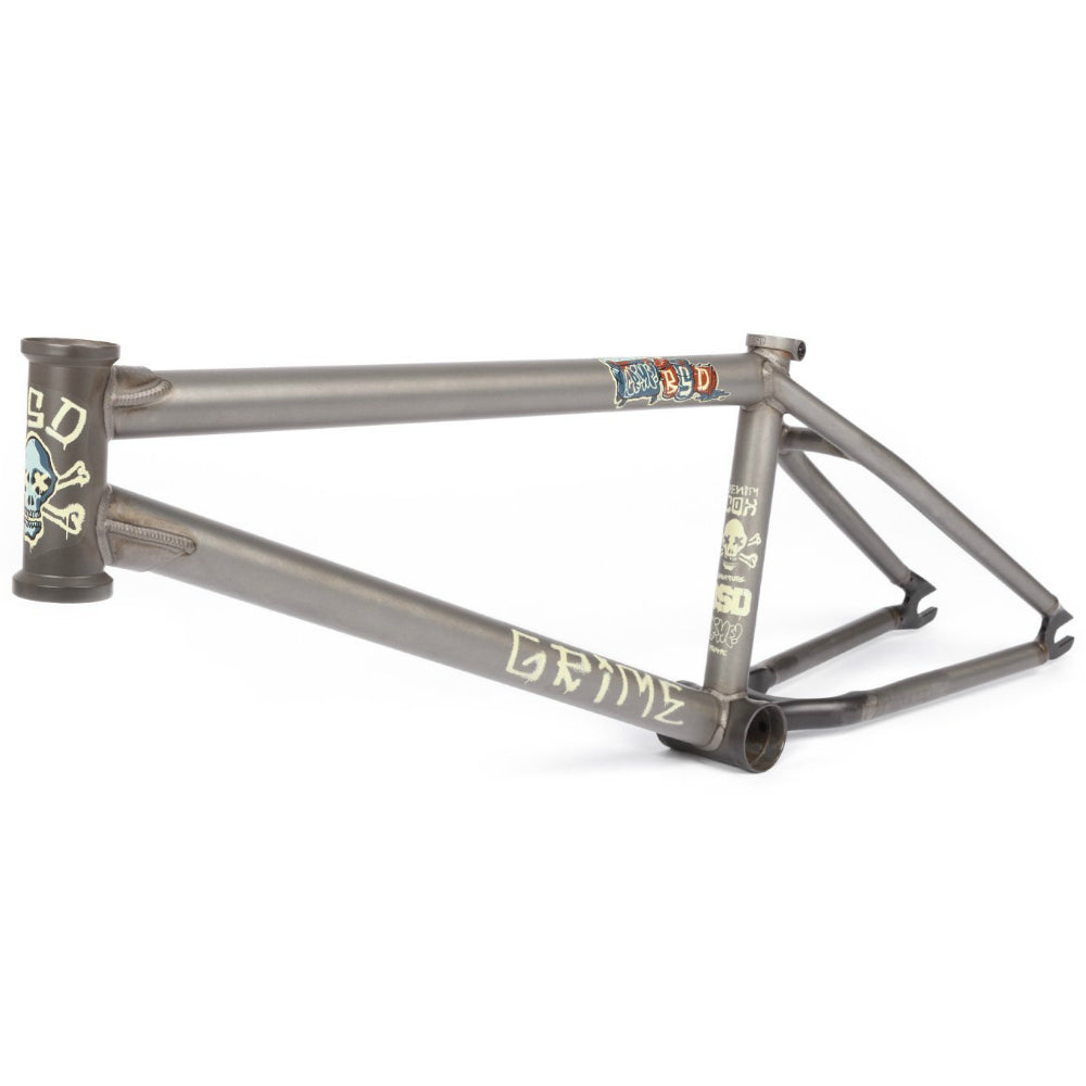 BSD Grime Frame Flat Raw BMX Frames The Secret BMX Shop