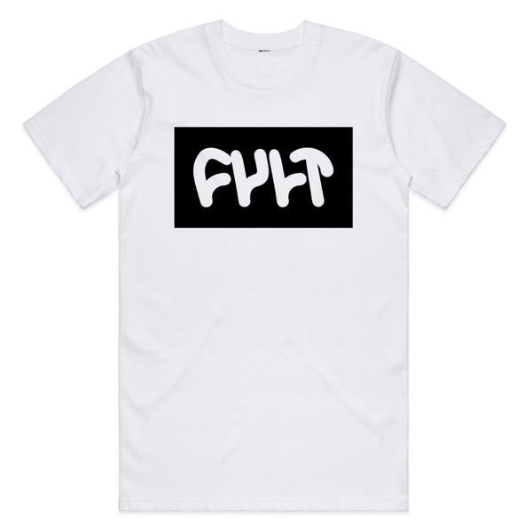 Cult Box Logo Shirt White BMX Tee