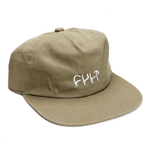 Cult Logo Cap Beige tan BMX Hat 
