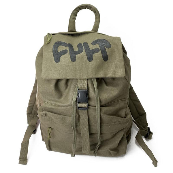 Cult Thick Logo Stash Backpack green BMX Bag