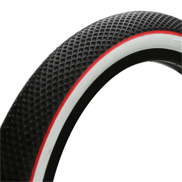 Cult Vans 29" tire black w/White Wall and red stripe Big BMX 29er tires