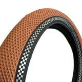 Cult Vans Tire gum with reflective checkered sidewall bmx tires