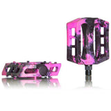 Demolition Trooper PC Pedals pink black swirl BMX