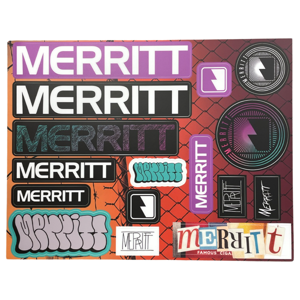 Merritt 2023 Sticker Sheet BMX Stickers Pack
