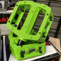 S&M 101 Pedals green BMX one o one pedal
