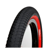 Fit OEM 18" Tire black red wall BMX Tires
