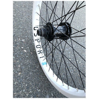 Gsport Elite Cassette Rear Wheel white BMX Rim Rims