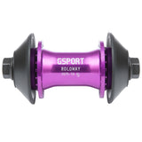 Gsport Roloway Front Hub anodized purple BMX Hubs 