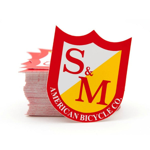 S&M Medium Shield Stickers 100 Pack