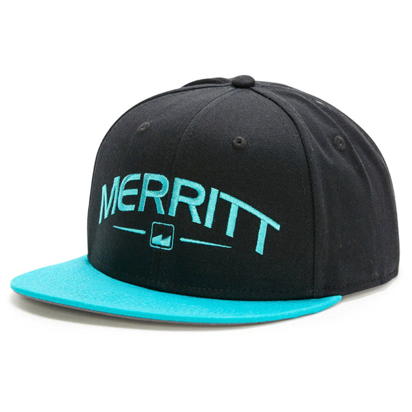 Merritt Crispy Snapback Hat black teal BMX Hats