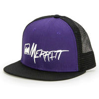 Merritt Billy Bob Trucker Hat black purple BMX Hats