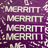 Merritt Big Frame Sticker purple BMX