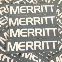 Merritt Frame Sticker gray BMX