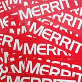 Merritt frame Sticker red BMX