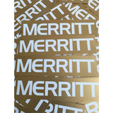 Merritt Big Frame sticker gold BMX stickers