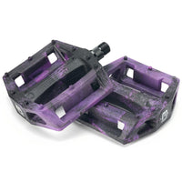 Mission Impulse Plastic Pedals black purple BMX Pedal