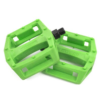 Mission Impulse Plastic Pedals kelly green BMX Pedal